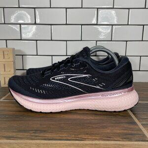 Brooks Glycerin 19 Womens Size 10.5 Running Shoes Black Ombre Metallic Sneaker